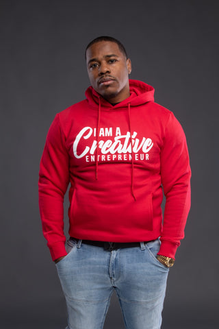 Red Hoodie I Am A Creative Entrepreneur