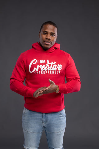 Red Hoodie I Am A Creative Entrepreneur