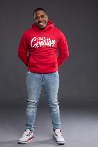 Red Hoodie I Am A Creative Entrepreneur