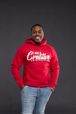 Red Hoodie I Am A Creative Entrepreneur