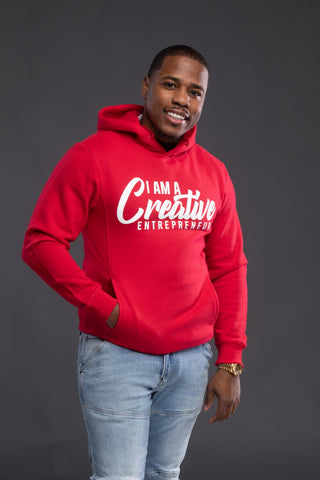 Red Hoodie I Am A Creative Entrepreneur